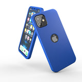 Apple iPhone 12 360 Grad Schutz Schwarze Hülle